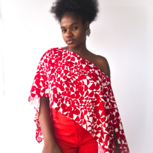 Blusa poncho - Especial de natal