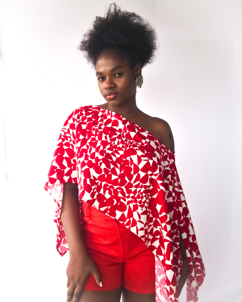 Blusa poncho - Especial de natal